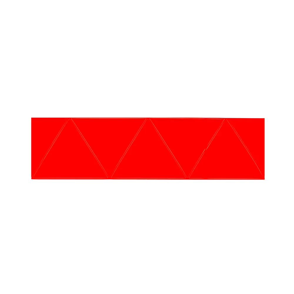 HOT AIR (DUCTM06-TEN) (QTY-50 TRIANGLES/ 10 SHEETS)