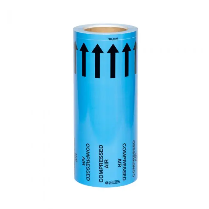 [PIPEM32] 275mm Compressed Air Pipe Marking Tape - PIPEM32