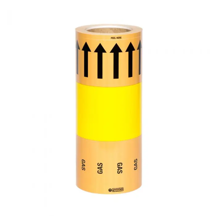 [PIPEM18] 275mm Gas Pipe Marking Tape - PIPEM18
